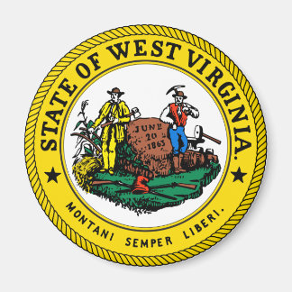 Väster Virginia State Seal Magnet