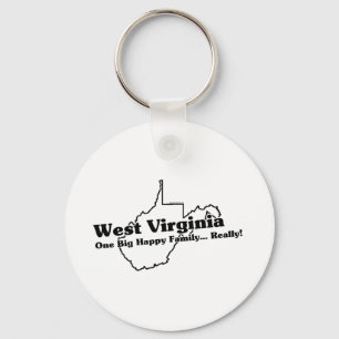 Väster Virginia State Slogan Nyckelring