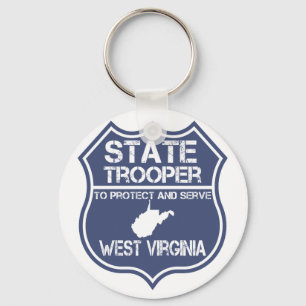 Väster Virginia State Trooper Protection and  Nyckelring