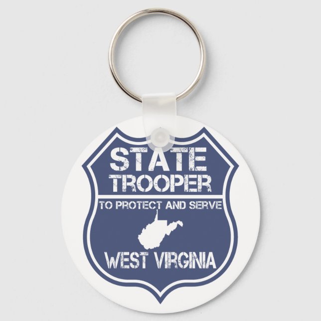 Väster Virginia State Trooper Protection and  Nyckelring (Framsida)