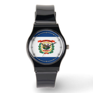 Väster Virginia Statlig flagga Design Armbandsur