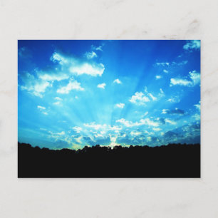 Väster Virginia Sunrise Blue Vykort