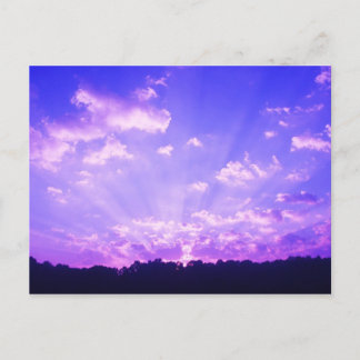 Väster Virginia Sunrise Lila Vykort