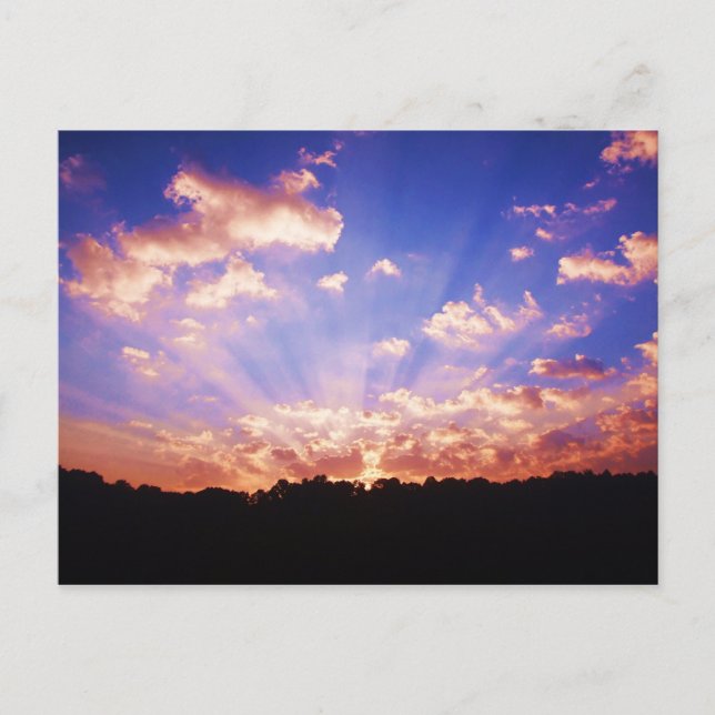 Väster Virginia Sunrise Vykort (Framsida)