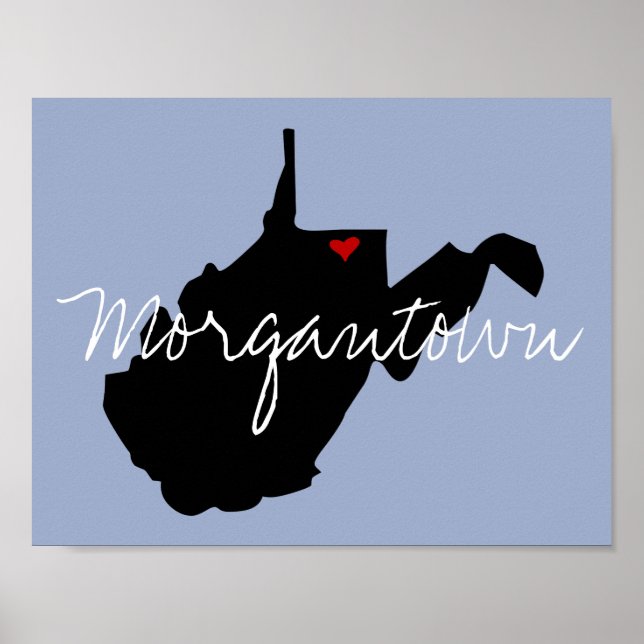 Väster Virginia Town Poster (Framsidan)