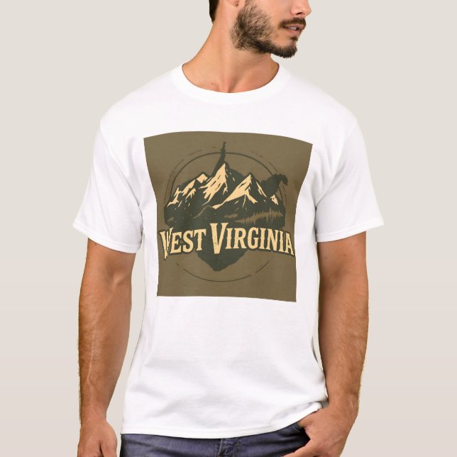 Väster Virginia Tshirt V01 T Shirt (Framsida)