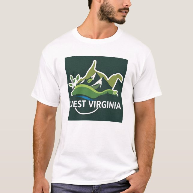 Väster Virginia Tshirt V02 T Shirt (Framsida)
