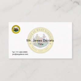 Väster Virginia Underbar Seal Visitkort