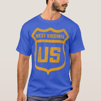 Väster Virginia - USA: s motorväg i sjön T Shirt