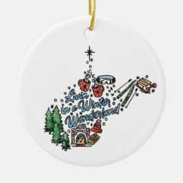 Väster Virginia Winter Wonderland Ornament
