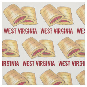 Väster Virginia WV Pepperoni Roll Snack Junk Food Tyg
