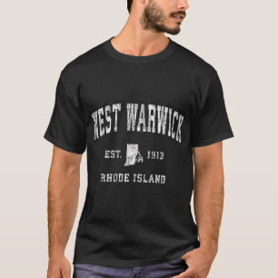 Väster Warwick Rhode island Ri Athletic Sports T Shirt