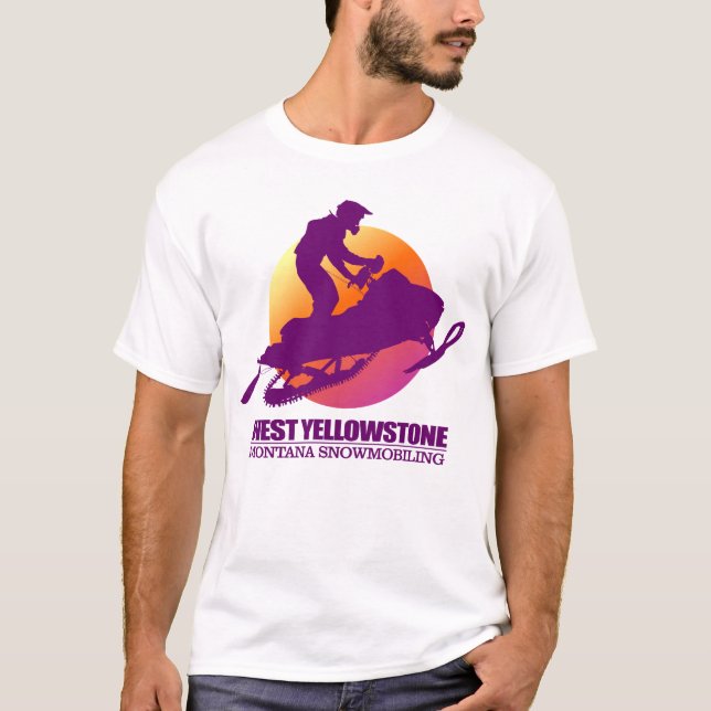 Väster Yellowstone Tee Shirt (Framsida)