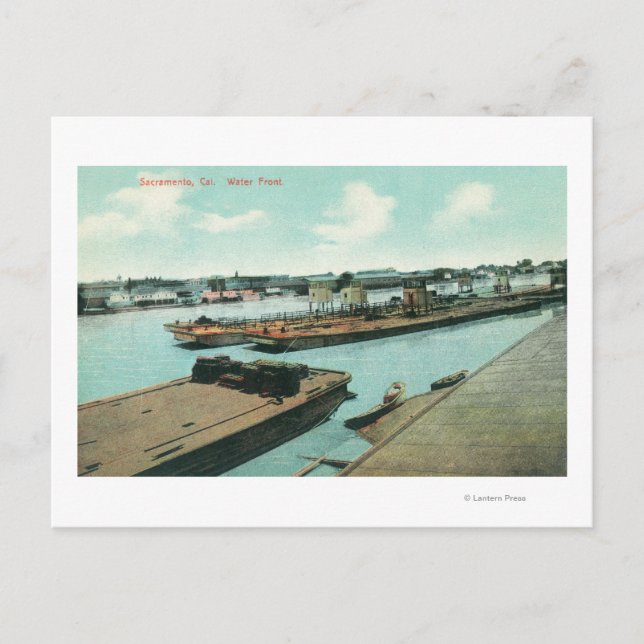 Västerfrontens flygvy vykort (Framsida)