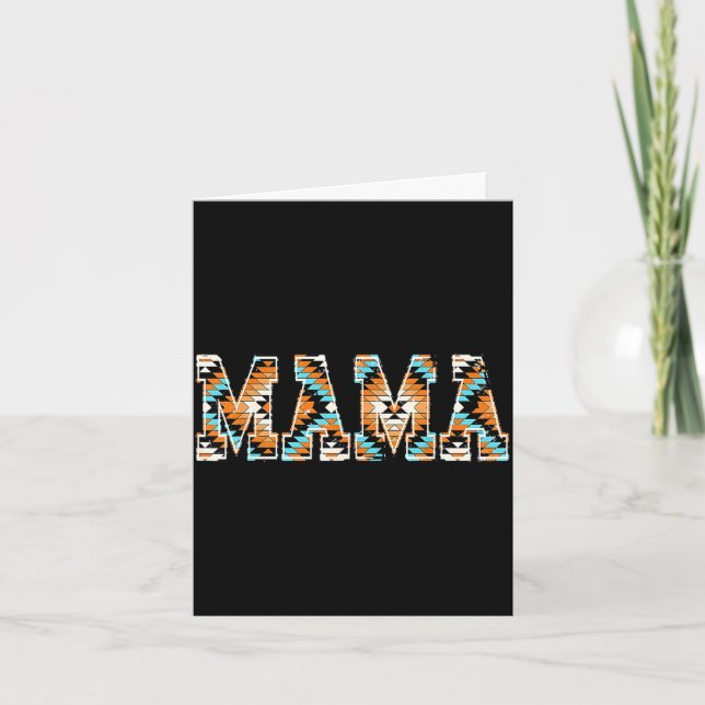 Västerländsk aztekisk mammas country cowhide mors  kort (Framsida)