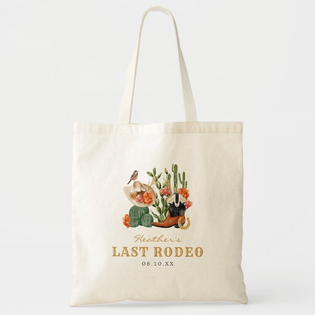 Västerländsk Boho Tygkasse (Western Theme Boho Last Rodeo Tote Bag by Painted Paperie
)