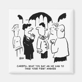 Västerländsk bröllopshumor. Bröllopstalaren varnar Magnet