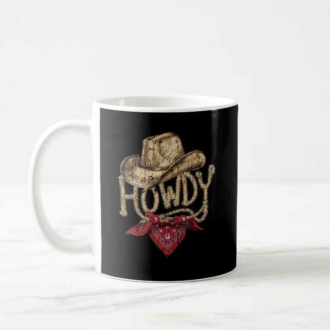 Västerländsk cowboy-födelsedagsfest  kaffemugg (Vänster)