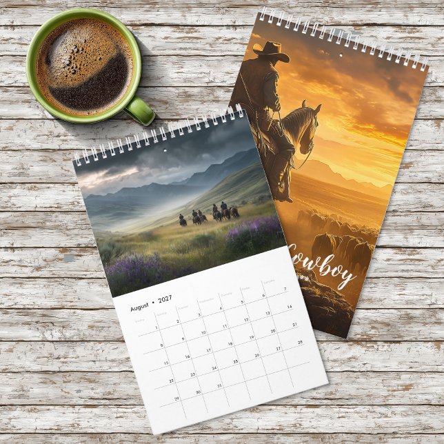 Västerländsk Cowboy-kalender Kalender (Skapare uppladdad)