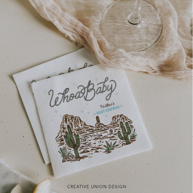 Västerländsk Cowboy Pojke Babykalas Pappersservett (Skapare uppladdad)