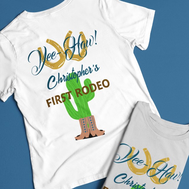 Västerländsk Cowboy Rodeo Födelsedag T Shirt (Skapare uppladdad)
