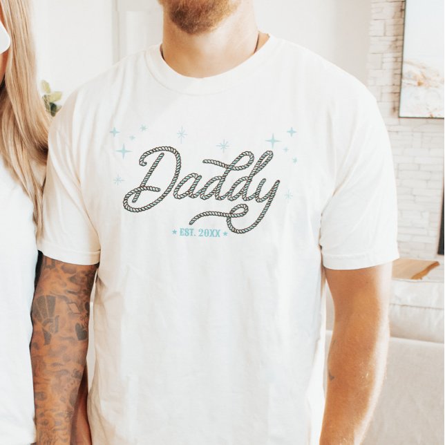 Västerländsk Cowboy Rodeo Personlig Pappa T Shirt (Skapare uppladdad)