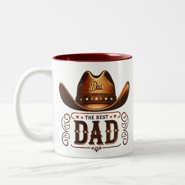 Västerländsk cowboy Två-Tonad mugg (Vänster)