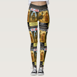 Västerländsk djurfilm Affischparodi Leggings