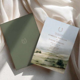 Västerländsk Elegant Ranch Bröllop Inbjudningar