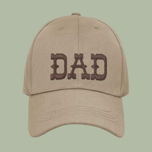 Västerländsk fadersdagspresent till pappa jul föde broderad keps (Skapare uppladdad)