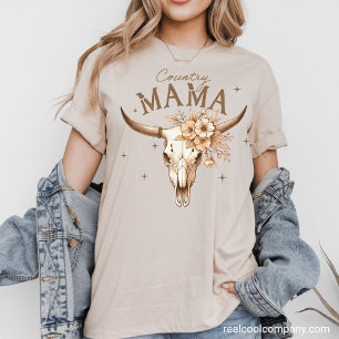 Västerländsk Grafisk T-Shirt - Country Mama