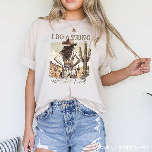 Västerländsk Grafisk T-Shirt - Vad jag vill ha