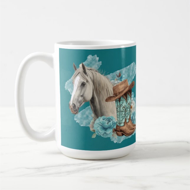 Västerländsk häst kaffemugg (Vänster)