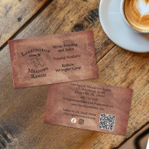 Västerländsk häst ranch anpassningsbart logotyp QR