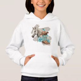 Västerländsk hästtröja för tjejer t shirt