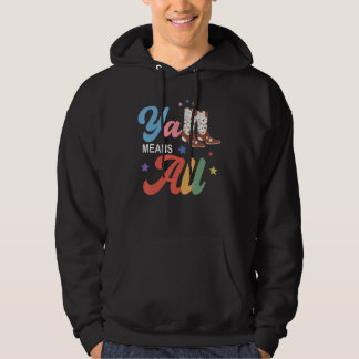 Västerländsk HBTQ Y alla regnbåge lesbisk gay alli Hoodie