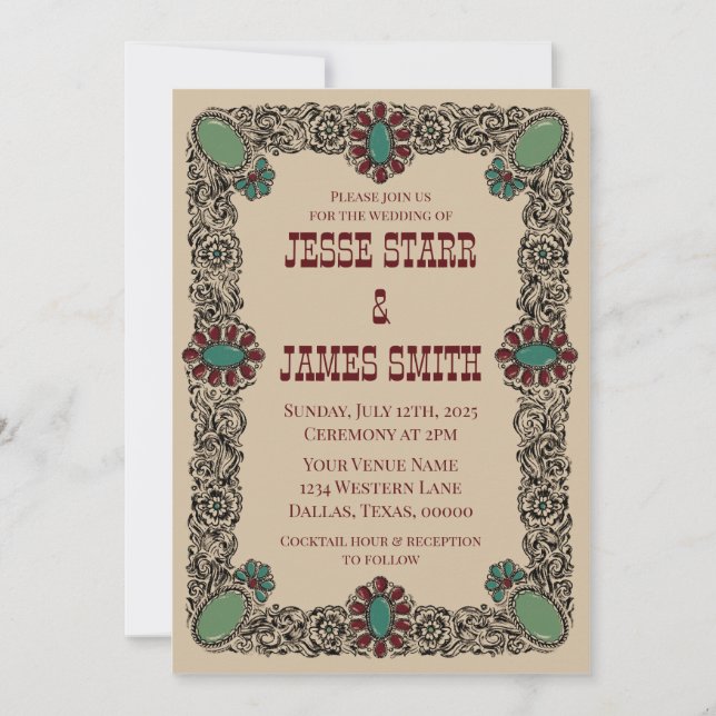 Västerländsk inbjudan (Framsida)