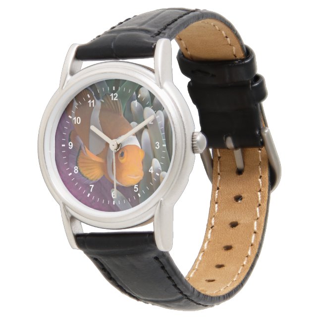 Västerländsk klovanemonfisk armbandsur (Vinklad)