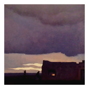 Västerländsk konst ”Late Afternoon” av Maynard Dix Fototryck