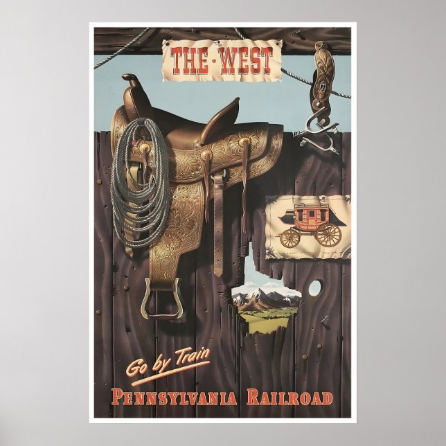 Västerländsk konst Pennsylvania Railroad Affisch T (Framsidan)