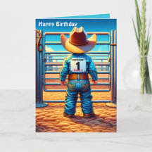 Västerländsk liten cowboy första födelsedagsrodeo
