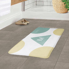 Västerländsk Modern Geometrisk Pastell Chic Badrumsmatta