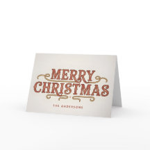 Västerländsk Retro-manus God Jul
