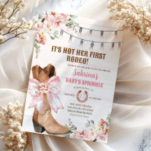 Västerländsk Rosa Inte Hennes Första Rodeo Baby Sp