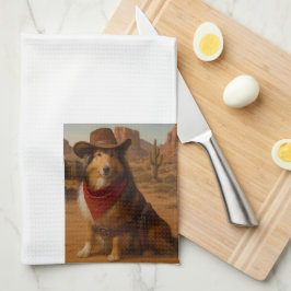 Västerländsk Sheltie Kökshandduk