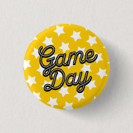 Västerländsk svart och guld spel dag knapp