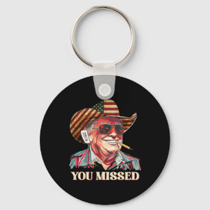 Västerländsk Trump Cowboy Du Miste Amerikansk Flag Nyckelring