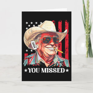 Västerländsk Trump Cowboy Du Miste Trump 2025 USA: Kort