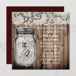 västerländsk vintage lada trä spets murbruk burk b inbjudningar