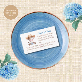 Västerländska baby shower-böcker för babykort tilläggskort